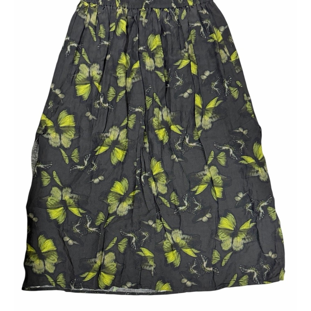 Allsaints Asta Ceres Linen Blend Midi Skirt & Top Sycamore Green Black Size 10‎ - Picture 6 of 16